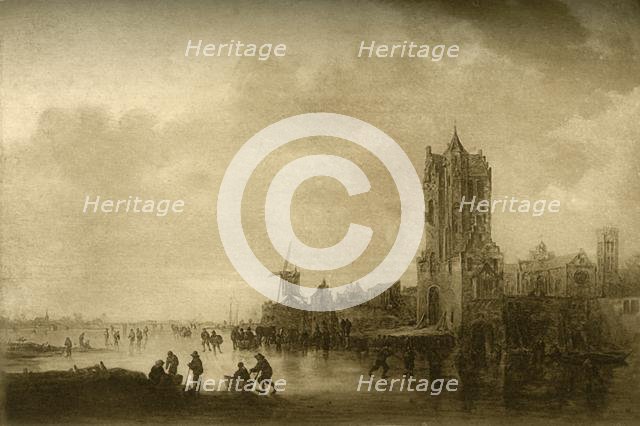 Winter on the ice, 1645, (1908). Creator: Unknown.