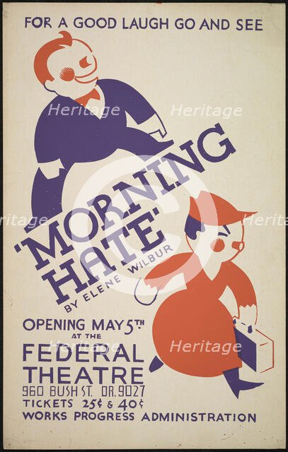 Morning Hate, San Francisco, 1936. Creator: Unknown.