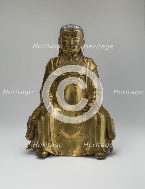 Daoist God Zhenwu (Perfected Warrior), Supreme Emperor of the Dark Heaven, Ming dynasty..., 1439. Creator: Chen Yanqing.