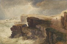 Storm off the Coast, Hastings, 1813. Creator: David Cox the Elder.