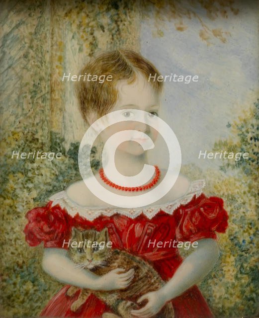 Mrs. Edward Loyd (C. Louisa Foster), ca. 1835. Creator: Mrs Dove.