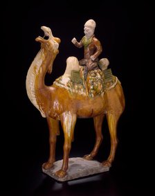 Camel and Rider, Tang dynasty (618-907 A.D.), first half of 8th century. Creator: Unknown.