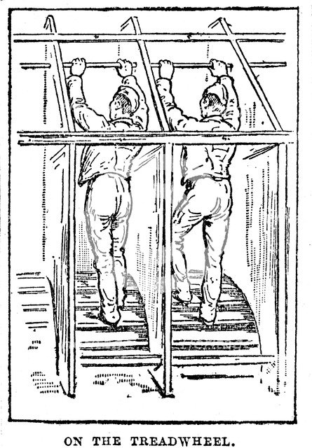 Prison discipline, 1888. Artist: Anon