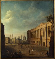 Place du Louvre and colonnade, around 1810. Creator: Unknown.