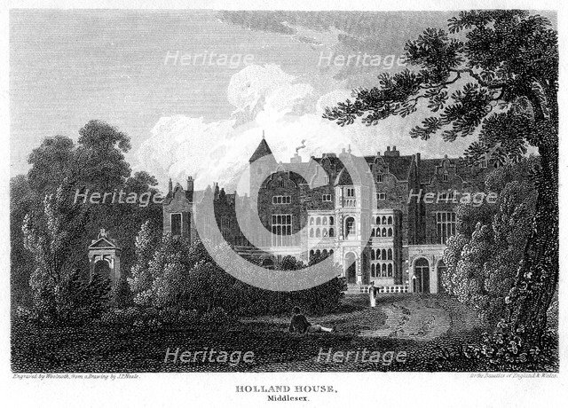 Holland House, London, 1815.Artist: Woolnoth