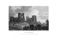 Pevensey Castle, Pevensey, East Sussex, 1829.Artist: J Rogers