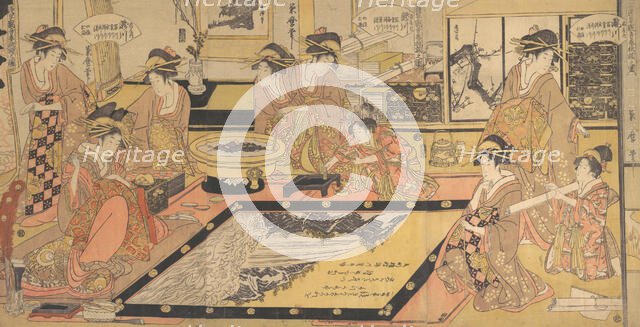 A Votive Picture to Be Donated to the Kannon of Asakusa..., ca. 1800. Creator: Kitagawa Kikumaro.