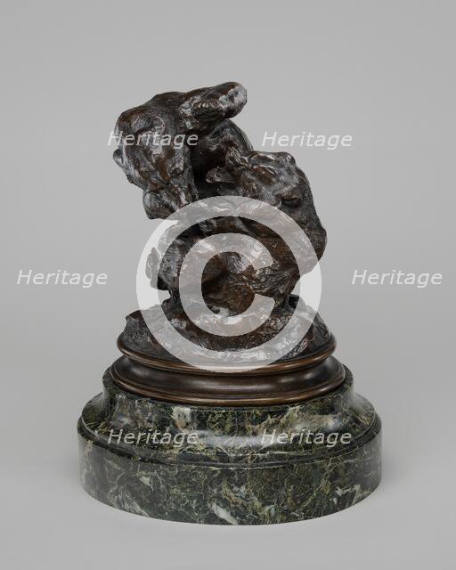 Two Bears Wrestling, model 1833, cast after 1847-1848. Creator: Antoine-Louis Barye.