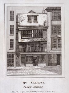 Mrs Salmon's Waxworks in Fleet Street, London, 1793. Artist: Anon