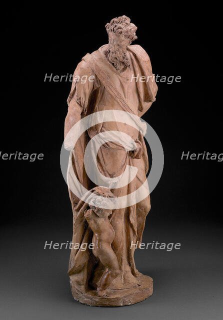 One of the Set of the Four Evangelists: Matthew, modeled c. 1580. Creator: Alessandro Vittoria.