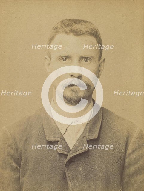 Labrie. Oscar, Alexandre. 33 ans, né à Charenton (Seine). Marchand de vins. Anarchiste. 2/..., 1894. Creator: Alphonse Bertillon.