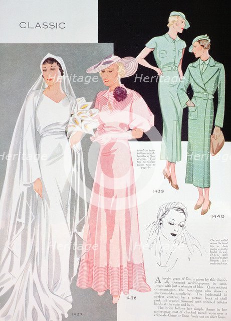 Fashion illustration, 1935. Artist: Unknown