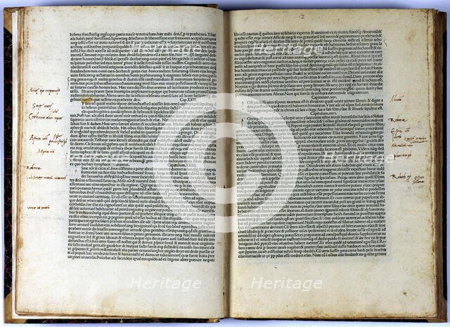 Pages of the book 'On the antiquities of the Jews' by Flavio Josefo, 1496. Creator: Josefo, Flavio (37 aC- 100 aC).