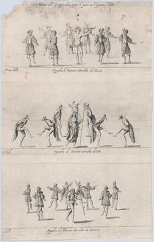 Nations of Europe ballets, 17th century., 17th century. Creator: Anon.