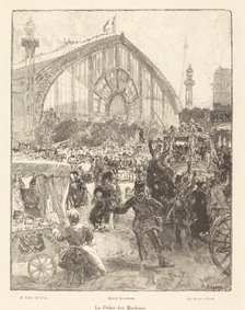Le Palais des Machines, published 1889. Creator: Auguste Lepere.
