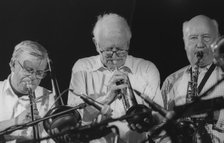 Humphrey Lyttelton and Pete Strange, Brecon Jazz Festival, 1998. Creator: Brian Foskett.