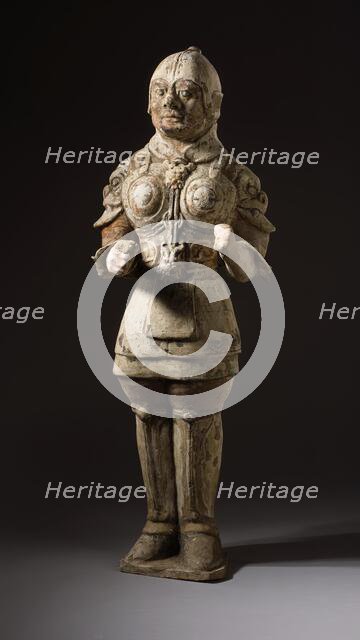 Funerary Sculpture of a Soldier, between c.618 and c.700. Creator: Unknown.