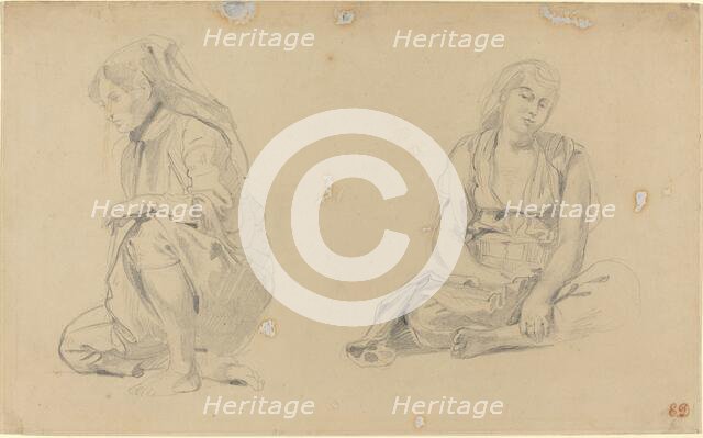 Women of Algiers, 1833. Creator: Eugene Delacroix.