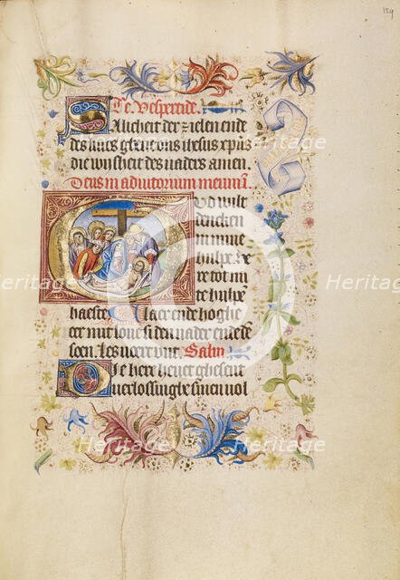 Initial G: The Deposition; Book of Hours, after 1460. Creator: Unknown.