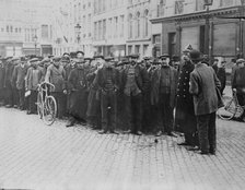 Refugees returned to Antwerp, 1914. Creator: Bain News Service.