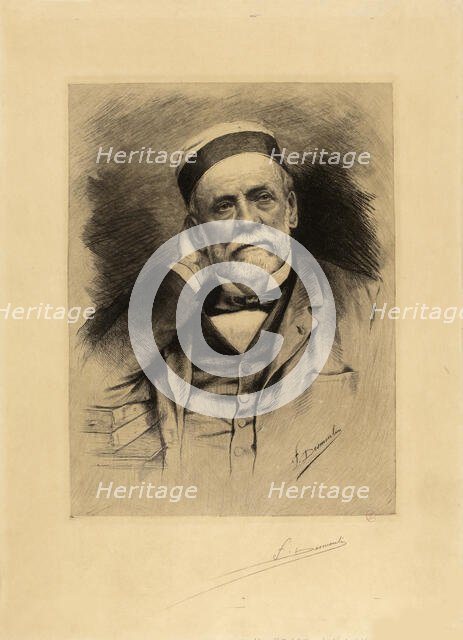 Portrait of Louis Pasteur, . Creator: Desmoulin; Fernand (1853-1914).