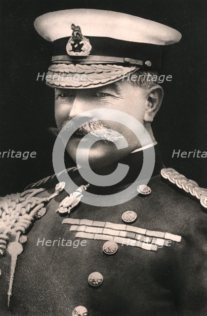 Field Marshal Earl Kitchener (1850-1916), early 20th century.Artist: Russell & Sons