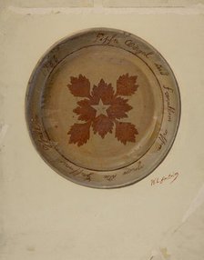 Pa. German Dish, c. 1936. Creator: William L Antrim.