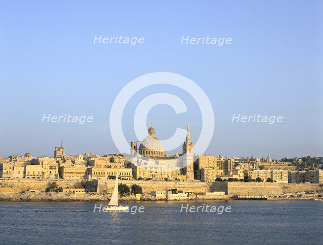 Valletta, viewed from Sliema, Malta