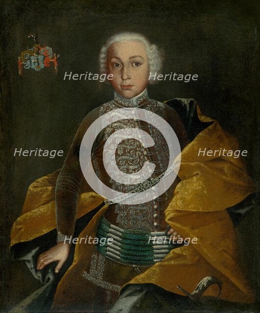 Portrait of Baron Johann Revay as a boy, c1750.  Creator: Ján Gottlieb Kramer.