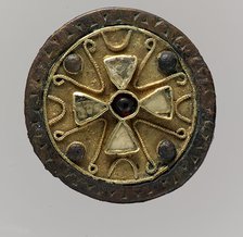 Disk Brooch, Frankish, late 6th-early 7th century. Creator: Unknown.