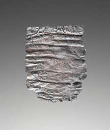 Tablet (Lamella) with an Incantation against Pain, 3rd century A.D. Creator: Unknown.