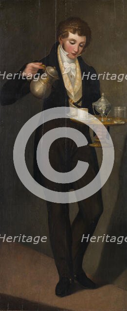 Sign board. Waiter with a Coffee, Between 1796 and 1808. Creator: Caliari, Paolino (1763-1835).
