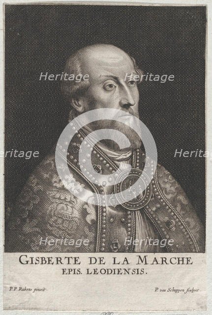 Portrait of Gisbert de la Marche, Bishop of Liège, ca. 1645-55. Creator: Pierre Louis van Schuppen.