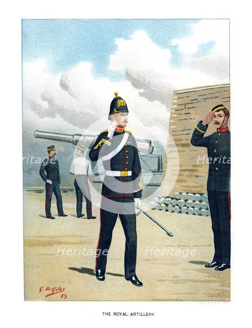 'The Royal Artillery', c1890.Artist: Geoffrey Douglas Giles