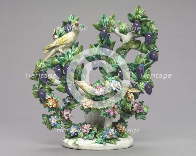 Birds and Plum Tree, 1760-1765. Creator: Unknown.