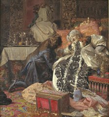The Death of Queen Sophie Amalie, 1882. Creator: Kristian Zahrtmann.
