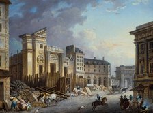 Demolition of Saint-Barthelemy church, c1791. Creator: Pierre-Antoine Demachy.