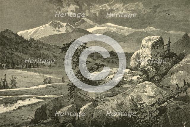 'Long's Peak, from Este's Park', 1874.  Creator: John Karst.