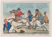 Sailors on Horseback, March 16, 1811., March 16, 1811. Creator: Thomas Rowlandson.