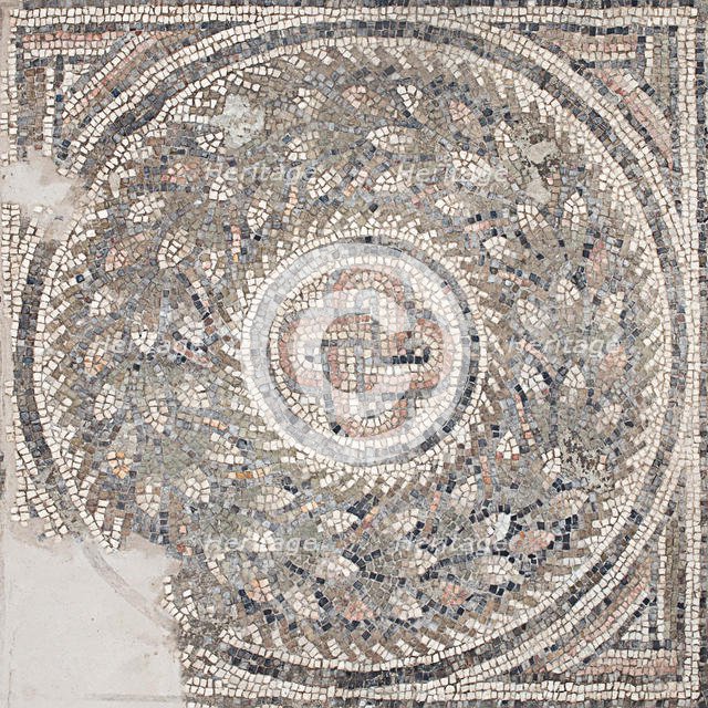 The floor mosaic of the synagogue at Bova Marina, 4th century. Creator: Classical Antiquities.