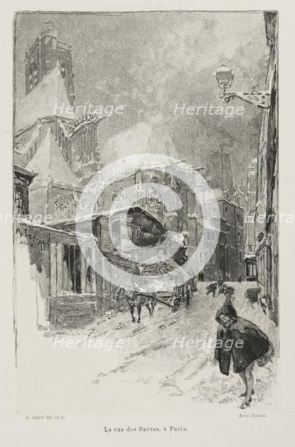 La Rue des Barres, Paris. Creator: Auguste Louis Lepère (French, 1849-1918).