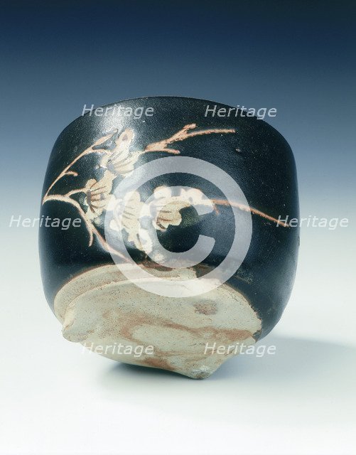 Jizhou black glazed flower pot, Southern Song dynasty, China, 13th century. Artist: Unknown