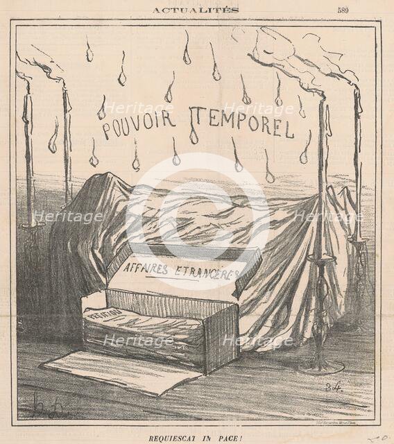 Requiescat in pace!, 19th century. Creator: Honore Daumier.