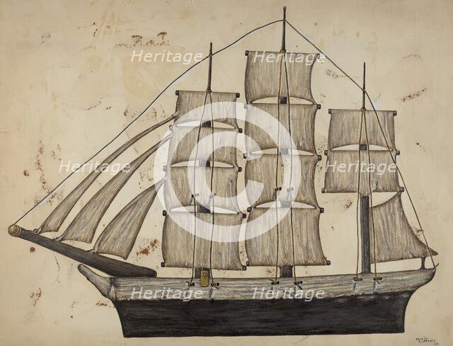 Pa. German Ship, 1938. Creator: Marie Lutrell.