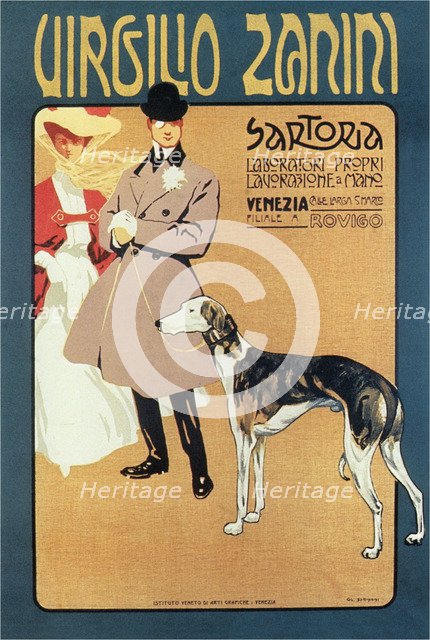 Virgilio Zanini Tailoring, 1900. Artist: Sormani, Gian Luciano (1867-1938)