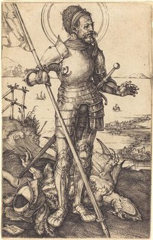 Saint George Standing, c. 1507/1508. Creator: Albrecht Durer.