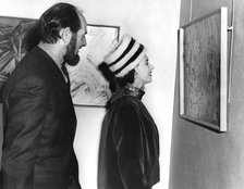 Princess Margaret and Frank McEwen at the New Art from Rhodesia Exhibition, London, 1963. Artist: Unknown