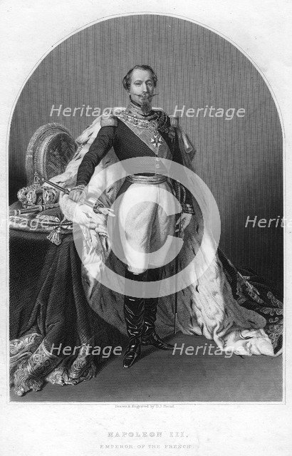 Napoleon III, Emperor of France, 19th century.Artist: DJ Pound