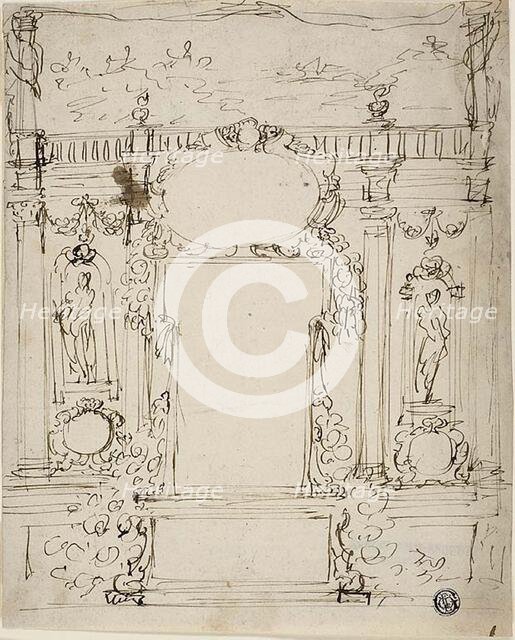 Mirror with Cartouche, n.d. Creator: Unknown.