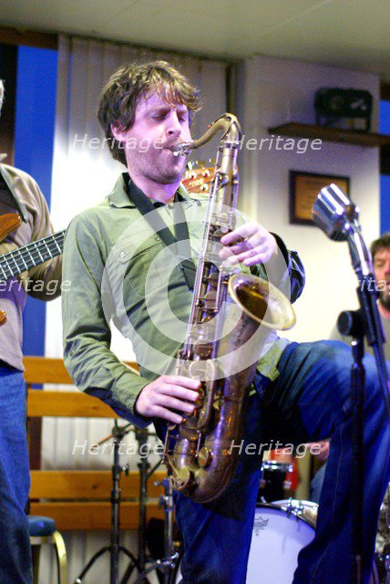 Ben Castle, saxophonist, Jazz Hastings, East Sussex.  Artist: Brian O'Connor